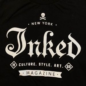 Inked Black Tee Shirt
